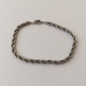 Silver “Rope” Bracelet